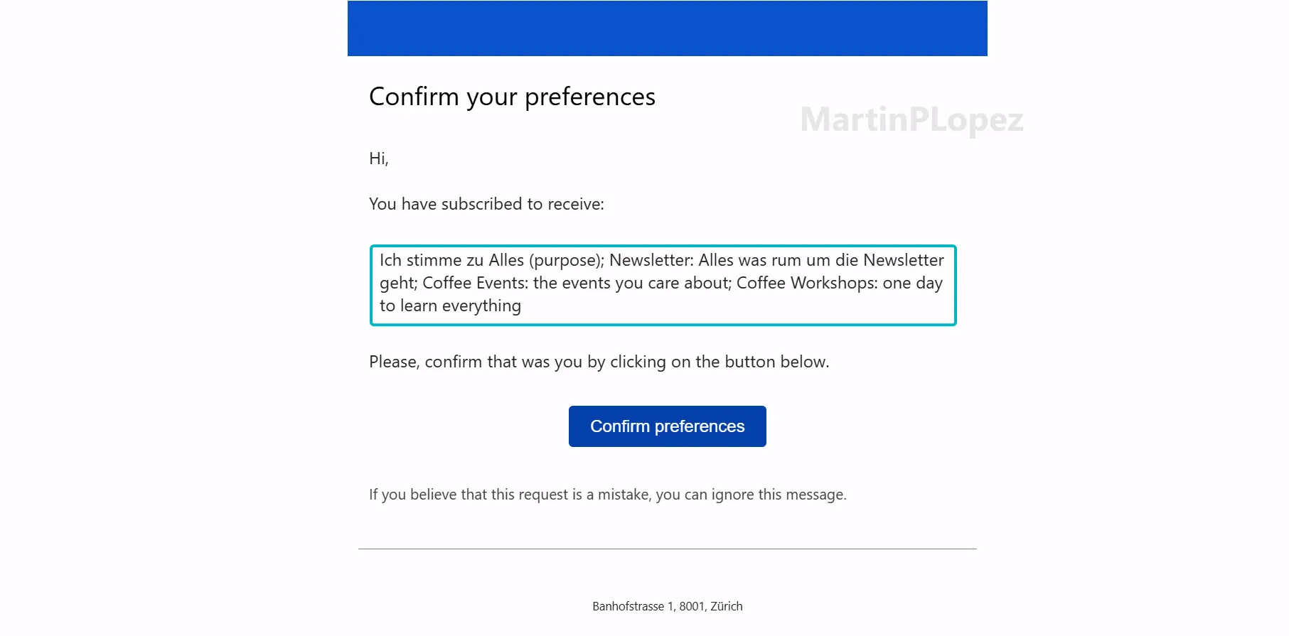 Very ugly Double Opt-In Email