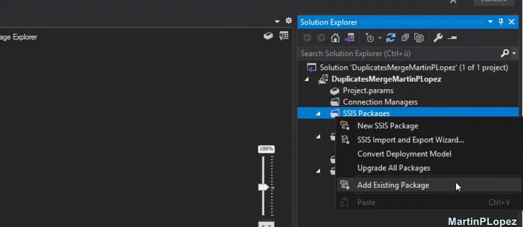 Until I saw "Add existing Package", it took a while...