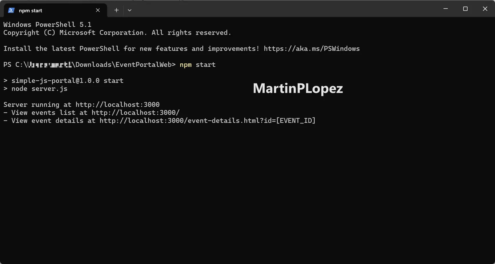 Terminal snapshot