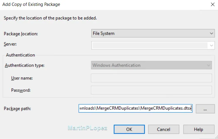 Make sure to select the right package